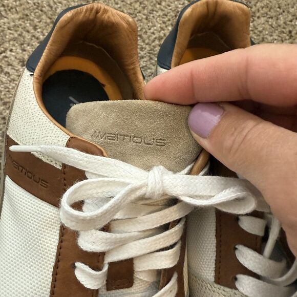 Ambitious Men's Slow Lace-Up Sneaker Leather Neutral EU Size 42 EUC - Picture 8 of 14